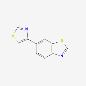 molecular formula C10H6N2S2 B13830114 6-(1,3-Thiazol-4-yl)-1,3-benzothiazole 