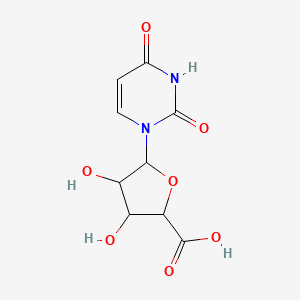 molecular formula C9H10N2O7 B13830119 5-(2,4-Dioxopyrimidin-1-yl)-3,4-dihydroxyoxolane-2-carboxylic acid CAS No. 3415-07-4