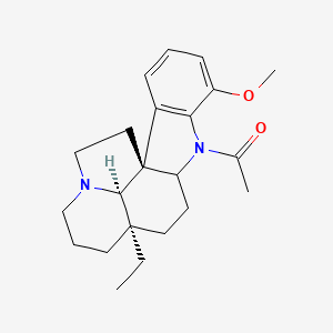 molecular formula C22H30N2O2 B13830151 1-((3aR,3a1R,10a1R)-3a-ethyl-7-methoxy-2,3,3a,4,5,5a,11,12-octahydro-1H-indolizino[8,1-cd]carbazol-6(3a1H)-yl)ethanone 