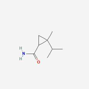 molecular formula C8H15NO B13830199 Cyclopropanecarboxamide, 2-methyl-2-(1-methylethyl)- 