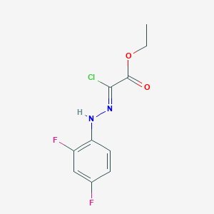 Ethyl 2-chloro-2-[2-(2,4-difluorophenyl)hydrazin-1-ylidene]acetate