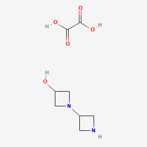 molecular formula C8H14N2O5 B1383026 1-(Azetidin-3-yl)azetidin-3-ol oxalate CAS No. 1523606-25-8