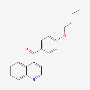 molecular formula C20H19NO2 B1383028 4-(4-Butoxybenzoyl)quinoline CAS No. 1706462-36-3