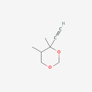 molecular formula C8H12O2 B13830312 4-Ethynyl-4,5-dimethyl-1,3-dioxane 