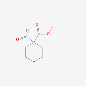 molecular formula C10H16O3 B13830331 Ethyl 1-formylcyclohexanecarboxylate CAS No. 36873-48-0