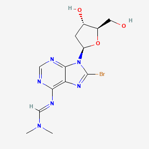 molecular formula C13H17BrN6O3 B1383047 8-Bromo-N6-(dimethylaminomethylidene)-2'-deoxyadenosine CAS No. 207906-52-3