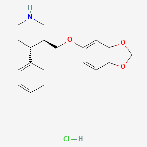 molecular formula C19H22ClNO3 B1383049 Defluoro Paroxetine, Hydrochloride CAS No. 324024-00-2
