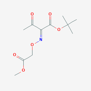 molecular formula C11H17NO6 B1383051 (Z)-2-[(2-Methoxy-2-oxoethoxy)imino]-3-oxobutanoic acid 1,1-dimethylethyl ester CAS No. 84080-68-2