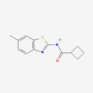 molecular formula C13H14N2OS B13830518 N-(6-methylbenzo[d]thiazol-2-yl)cyclobutanecarboxamide 