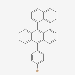 molecular formula C30H19B B1383052 10-(4-Bromophenyl)-9-(naphthalen-1-yl)anthracene CAS No. 1160506-32-0