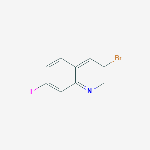 molecular formula C9H5BrIN B1383054 3-Bromo-7-iodoquinoline CAS No. 1354223-46-3
