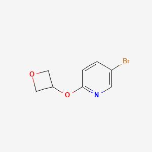 molecular formula C8H8BrNO2 B1383055 5-BRomo-2-(oxetan-3-yloxy)pyridine CAS No. 1600912-06-8