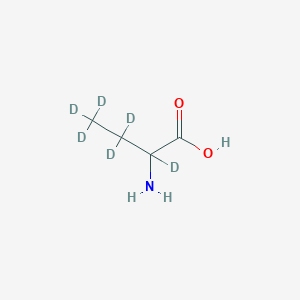 molecular formula C4H9NO2 B1383057 H-DL-Abu-OH-d6 CAS No. 350820-17-6