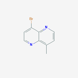 molecular formula C9H7BrN2 B1383060 4-Bromo-8-methyl-1,5-naphthyridine CAS No. 1432323-27-7