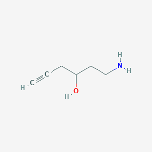 molecular formula C6H11NO B1383062 1-Aminohex-5-yn-3-ol CAS No. 1567021-30-0