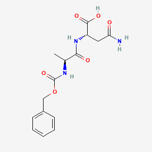 molecular formula C15H19N3O6 B13830650 N-benzyloxycarbonyl-l-alanyl-l-asparagine 