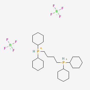 1,4-Bis(dicyclohexylphosphonium)butane bis(tetrafluoroborate)