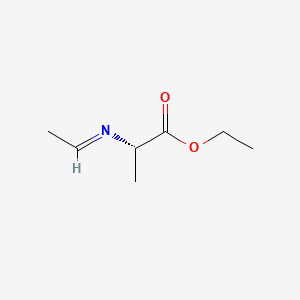molecular formula C7H13NO2 B13830683 (S)-Ethyl 2-(ethylideneamino)propanoate 