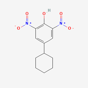 molecular formula C12H14N2O5 B13830688 4-Cyclohexyl-2,6-dinitrophenol CAS No. 4097-58-9