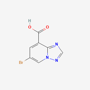 molecular formula C7H4BrN3O2 B1383069 6-Bromo-[1,2,4]triazolo[1,5-a]pyridine-8-carboxylic acid CAS No. 1899934-22-5