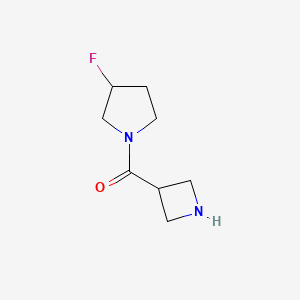 molecular formula C8H13FN2O B1383070 1-(Azetidine-3-carbonyl)-3-fluoropyrrolidine CAS No. 2001830-69-7