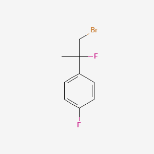 molecular formula C9H9BrF2 B1383071 1-(1-Bromo-2-fluoropropan-2-yl)-4-fluorobenzene CAS No. 2092705-69-4