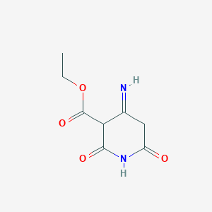 molecular formula C8H10N2O4 B13830723 Ethyl 4-imino-2,6-dioxopiperidine-3-carboxylate 