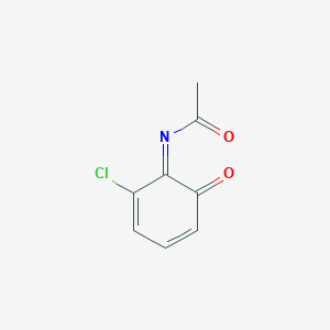 molecular formula C8H6ClNO2 B13830794 N-(2-chloro-6-oxocyclohexa-2,4-dien-1-ylidene)acetamide 