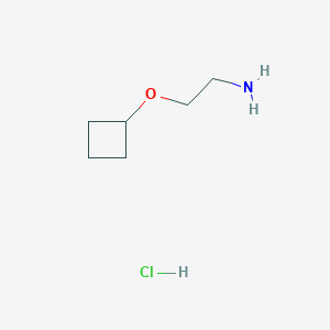 molecular formula C6H14ClNO B1383083 (2-Aminoethoxy)cyclobutane hydrochloride CAS No. 1949816-30-1
