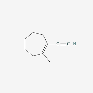 molecular formula C10H14 B13830834 Cycloheptene, 1-ethynyl-2-methyl- 