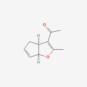 molecular formula C10H12O2 B13830877 Ethanone, 1-[(3aS,6aS)-3a,6a-dihydro-2-methyl-4H-cyclopenta[b]furan-3-yl]- 