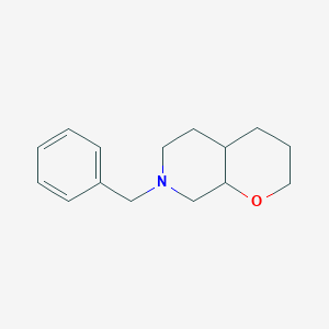 molecular formula C15H21NO B1383094 7-Benzyloctahydro-2H-pyrano[2,3-c]pyridine CAS No. 1330764-71-0