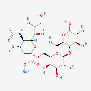 molecular formula C23H38NNaO19 B13830940 Neuramin lactose; Neuraminyllactose; Sialyllactose;-2,3-Sialyllactose 