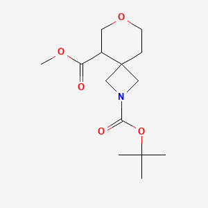 molecular formula C14H23NO5 B1383099 2-tert-Butyl 5-methyl 7-oxa-2-azaspiro[3.5]nonane-2,5-dicarboxylate CAS No. 1445950-84-4