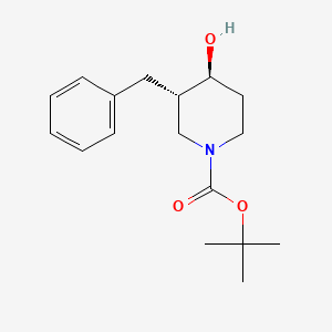 molecular formula C17H25NO3 B1383105 tert-butyl (3S,4S)-3-benzyl-4-hydroxypiperidine-1-carboxylate CAS No. 1445951-69-8