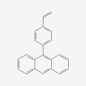 molecular formula C22H16 B13831115 9-(4-Ethenylphenyl)anthracene CAS No. 35244-03-2