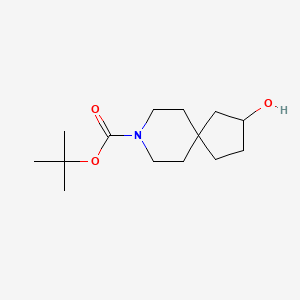 molecular formula C14H25NO3 B1383112 tert-Butyl 2-hydroxy-8-azaspiro[4.5]decane-8-carboxylate CAS No. 1341038-53-6