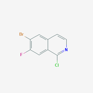 B1383113 6-Bromo-1-chloro-7-fluoroisoquinoline CAS No. 1938129-37-3