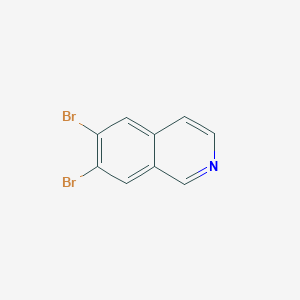 molecular formula C9H5Br2N B1383115 6,7-Dibromoisoquinoline CAS No. 1307316-84-2