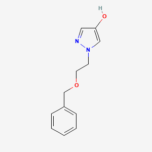 molecular formula C12H14N2O2 B1383117 1-(2-Benzyloxyethyl)-1H-pyrazol-4-ol CAS No. 1880023-27-7