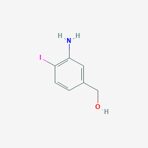 molecular formula C7H8INO B1383121 (3-氨基-4-碘苯基)甲醇 CAS No. 1261521-21-4