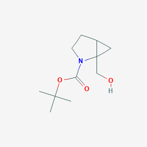 molecular formula C11H19NO3 B1383126 叔丁基 1-(羟甲基)-2-氮杂双环[3.1.0]己烷-2-羧酸酯 CAS No. 1445951-01-8