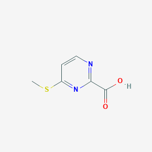 molecular formula C6H6N2O2S B1383127 4-(甲硫基)嘧啶-2-羧酸 CAS No. 1211589-74-0
