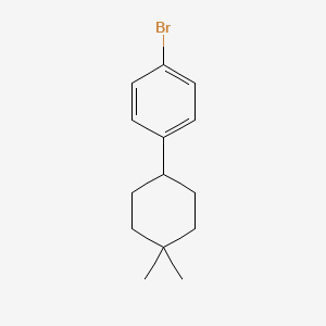molecular formula C14H19B B1383131 1-Bromo-4-(4,4-dimethylcyclohexyl)benzene CAS No. 1809161-62-3