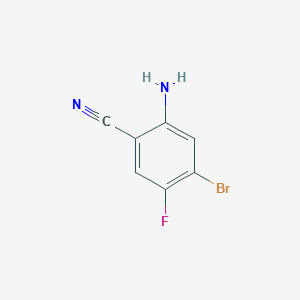 molecular formula C7H4BrFN2 B1383132 2-Amino-4-bromo-5-fluorobenzonitrile CAS No. 1935427-48-7