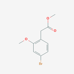 molecular formula C10H11BrO3 B1383136 Methyl 2-(4-bromo-2-methoxyphenyl)acetate CAS No. 1261878-59-4