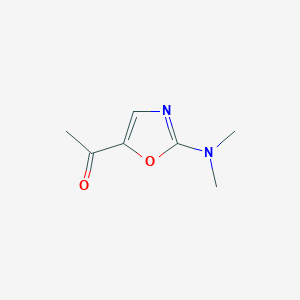 molecular formula C7H10N2O2 B13831513 1-(2-(Dimethylamino)oxazol-5-yl)ethanone 