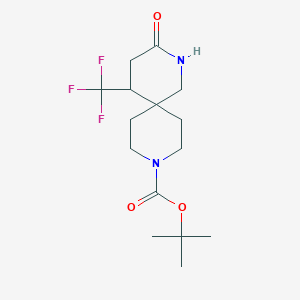 tert-Butyl 3-oxo-5-(trifluoromethyl)-2,9-diazaspiro[5.5]undecane-9-carboxylate
