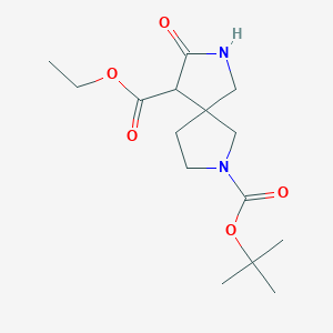 2-tert-Butyl 9-ethyl 8-oxo-2,7-diazaspiro[4.4]nonane-2,9-dicarboxylate