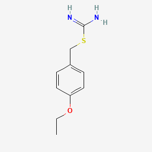 molecular formula C10H14N2OS B13831597 4-Ethoxybenzyl carbamimidothioate 
